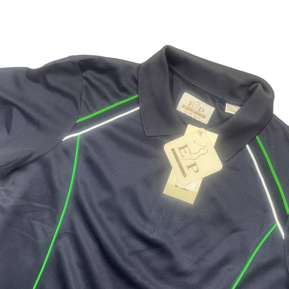 EP Tour Tech Medium Zip Polo New‎ w/ Tags 1/4 Zip 100% Poly